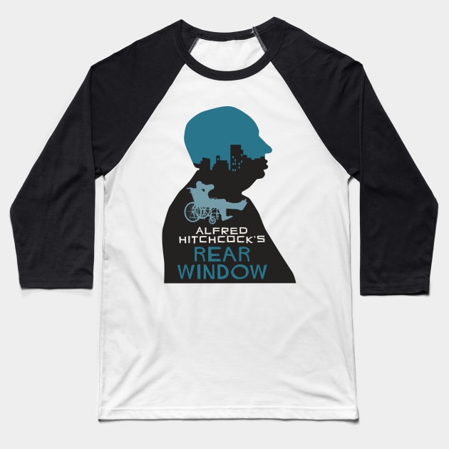 Alfred Hitchcock Rear Window Baseball T-Shirt by n23tees